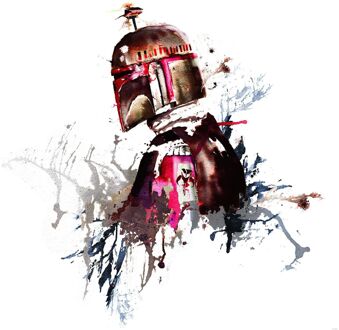 Disney Fotobehang - Star Wars Watercolor Boba Fett 250x280cm - Vliesbehang Multikleur