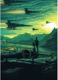 Disney Fotobehang - Star Wars X-Wing Assault Takodana 200x280cm - Vliesbehang Multikleur