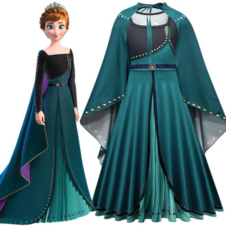 Disney Frozen 2 Anna Elsa Costume Princess Dress Elsa Cosplay Women Halloween Costume Frozen Elza Vestidos Adult/Girls Dress