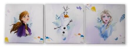 Disney Frozen 2 | Canvas Set Van 3 - 3x 30x30cm