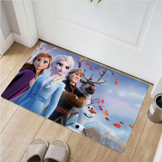 Disney Frozen Anna Elsa Door Mat Non-slip mat Kids Boys Girls Carpet Bedroom Kitchen Carpet Indoor Bathroom Mat