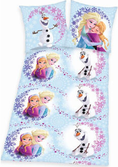 Disney Frozen Dekbedovertrek Frozen Hug - 140x200 cm Multikleur