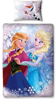 Disney Frozen Elsa en Anna - Dekbedovertrekset - 135x200 cm - Multi