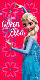 Disney Frozen: Elsa roze badlaken 70 x 140 cm