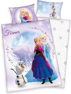 Disney Frozen Frozen Anna & Elsa Ledikant Dekbed 100x135cm Blauw