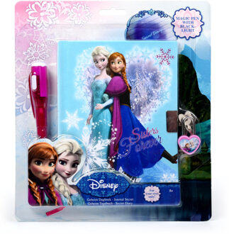 Disney frozen geheim dagboek met uv pen meisjes 20 x 18 cm