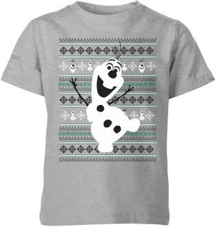Disney Frozen Olaf Dancing Kids' Christmas T-Shirt - Grey - 122/128 (7-8 jaar) - Grijs - M
