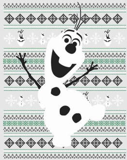 Disney Frozen Olaf Dancing Women's Christmas T-Shirt - Grey - 3XL Grijs