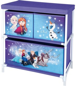 Disney frozen opbergkast met 3 lades 53 x 30 x 60 cm Blauw