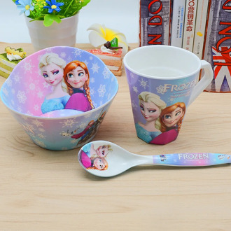 Disney Frozen Tableware Cartoon Anime Children's Tableware Cute Fashion Kitchen Supplies Dishes Spoon Dishes Dishes Lunch Dinner