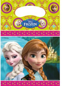 Disney Frozen thema feestzakjes 6x stuks Multi
