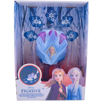Disney Frozen2 Elsa Action toy wear the ice walker magico proiettore Snowflake shape foot glow Shoe cover Gift for Kids