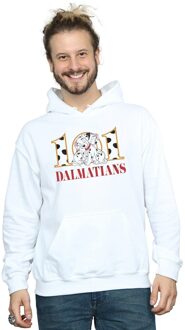 Disney Heren 101 Dalmatiërs Puppy Knuffel Hoodie (Wit) - 3XL