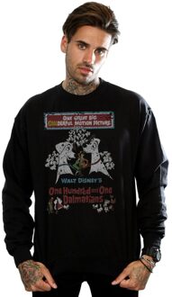 Disney Heren 101 Dalmatiërs Retro Poster Sweatshirt (Zwart)