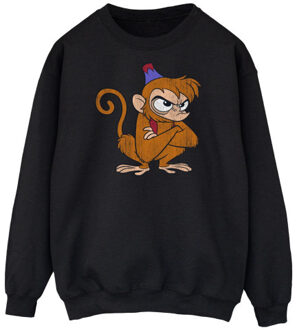 Disney heren aladdin classic angry abu sweatshirt Zwart