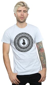 Disney Heren Alice In Wonderland Cirkel T-Shirt (Sportgrijs) Lichtgrijs - 2XL