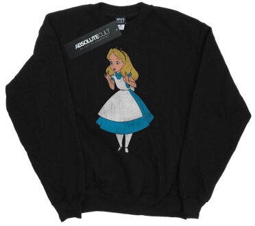 Disney heren alice in wonderland klassiek alice sweatshirt Zwart - XL
