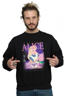 Disney Heren Alice in Wonderland Montage Sweatshirt (Zwart) - XL