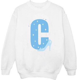Disney heren alphabet c is for cinderella sweatshirt Wit - XL