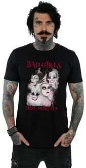 Disney Heren Bad Girls Have More Fun Katoenen T-Shirt (Zwart)