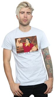 Disney Heren Beauty And The Beast Knappe Bruut T-Shirt (Sportgrijs) - maat XL Lichtgrijs
