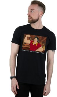 Disney Heren Beauty And The Beast Knappe Bruut T-Shirt (Zwart) - S