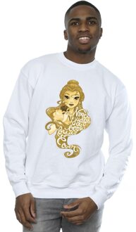 Disney Heren Beauty And The Beast Oordeel Nooit Sweatshirt (Wit) - maat XL