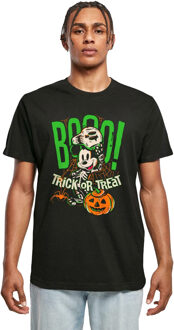 Disney Heren Boo Trick Or Treat Mickey Mouse Katoenen T-Shirt (Zwart) - maat L
