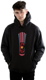 Disney Heren Cars Bliksem McQueen Strepen Hoodie (Zwart) - maat 2XL