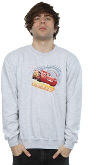 Disney Heren Cars Bliksem McQueen Sweatshirt (Sportgrijs) Lichtgrijs - 3XL