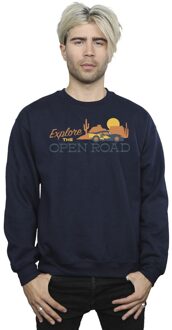 Disney Heren Cars Explore The Open Road Sweatshirt (Marineblauw) - maat M Navy