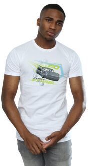 Disney Heren Cars Jackson Storm T-Shirt (Wit) - maat XL