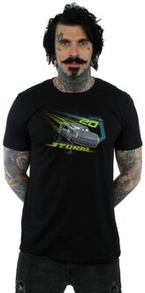 Disney Heren Cars Jackson Storm T-Shirt (Zwart) - maat