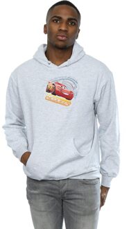 Disney Heren Cars Lightning McQueen Hoodie (Sportgrijs) Lichtgrijs - XL