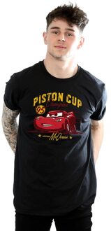 Disney Heren Cars Piston Cup Kampioen T-Shirt (Zwart) - 3XL