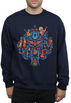 Disney heren coco boompatroon sweatshirt Blauw - XL