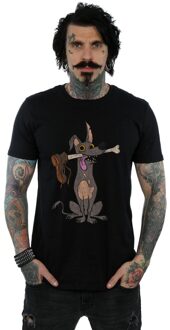 Disney Heren Coco Dante Met Been T-Shirt (Zwart) - XL