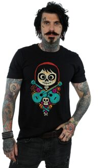Disney Heren Coco Miguel Gekruiste Gitaren T-Shirt (Zwart) - 4XL
