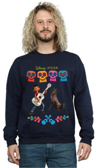 Disney heren coco miguel logo sweatshirt Blauw