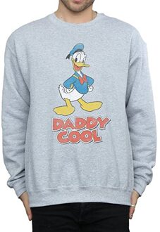 Disney Heren Daddy Cool Donald Duck Sweatshirt (Sportgrijs) - maat M Lichtgrijs