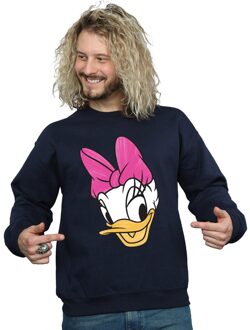 Disney Heren Daisy Duck Hoofd Geschilderd Sweatshirt (Marineblauw) - maat 2XL Navy