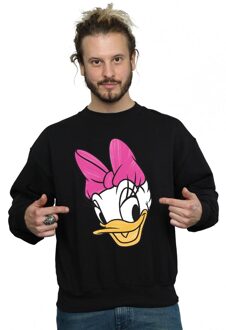 Disney Heren Daisy Duck Hoofd Geschilderd Sweatshirt (Zwart) - XL