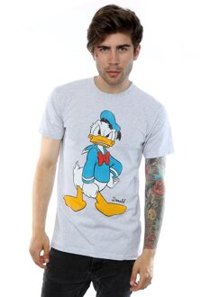 Disney Heren Donald Duck Boos T-Shirt (Heide Grijs) - maat M