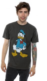 Disney Heren Donald Duck Boos T-Shirt (Licht Grafiet) Grijs - S