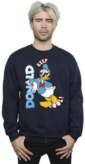 Disney Heren Donald Duck Cool Sweatshirt (Marineblauw) - maat XL Navy