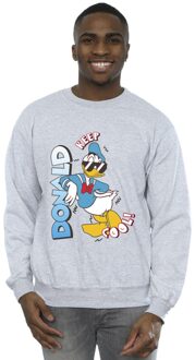 Disney Heren Donald Duck Cool Sweatshirt (Sportgrijs) - maat M Lichtgrijs