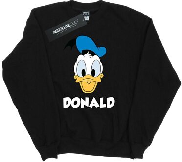 Disney Heren Donald Duck Gezicht Sweatshirt (Zwart) - 3XL