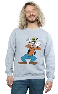 Disney Heren Gek Goofy Sweatshirt (Sportgrijs) Lichtgrijs - 3XL