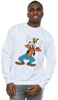 Disney Heren Gek Goofy Sweatshirt (Wit) - maat XL