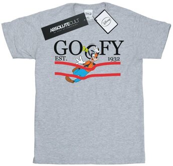 Disney Heren Goofy By Nature T-Shirt (Sportgrijs) - maat 5XL Lichtgrijs